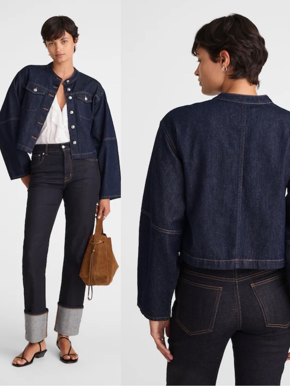 Madewell Cocoon Sleeve Denim Lady Cotton Jean Jacket